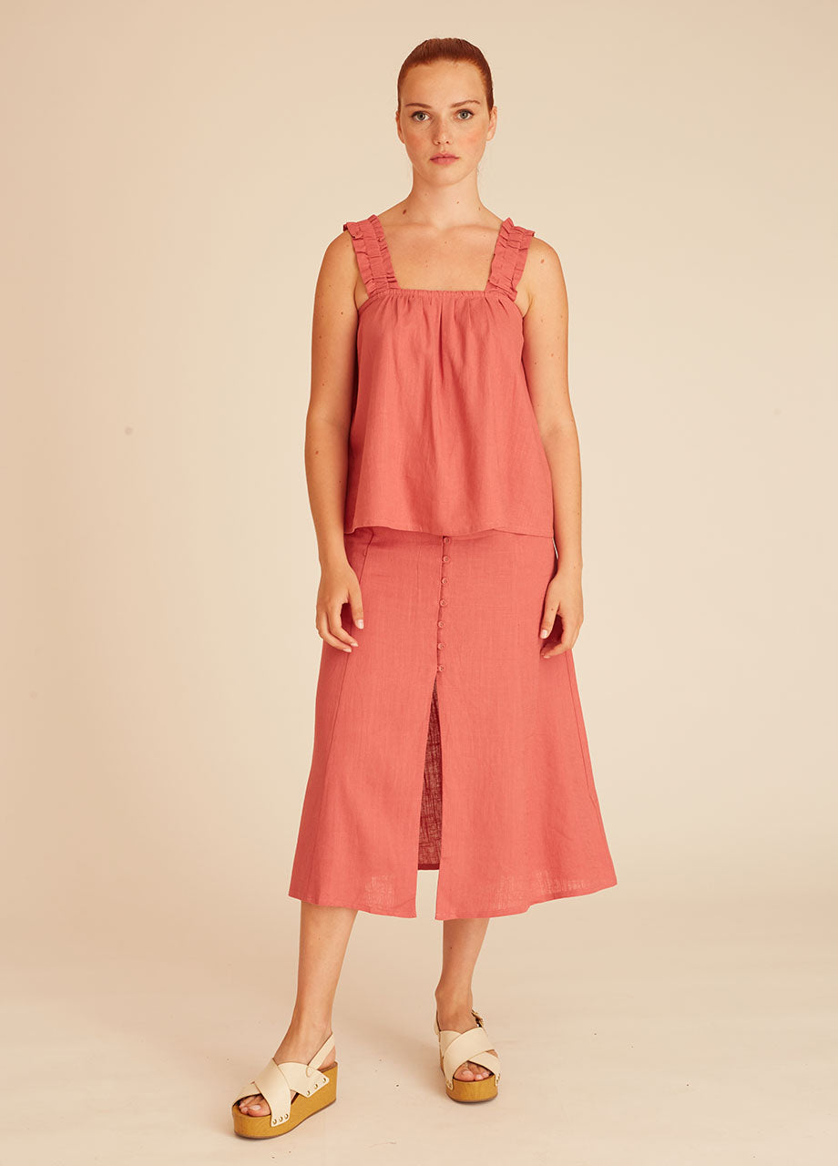 pepaloves LINEN TOP PINK Promoción por tiempo limitado
