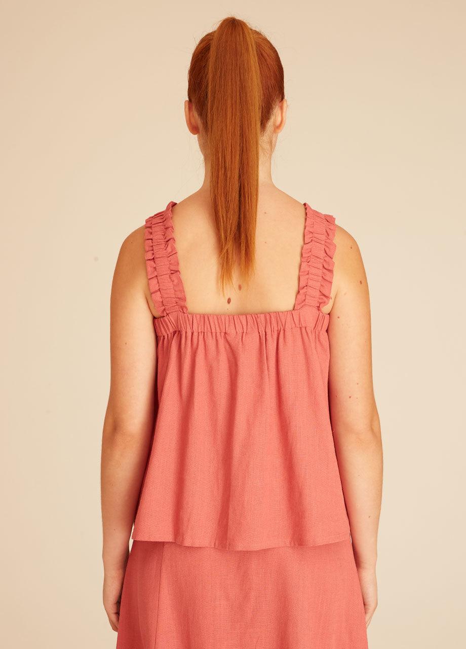 pepaloves LINEN TOP PINK Promoción por tiempo limitado