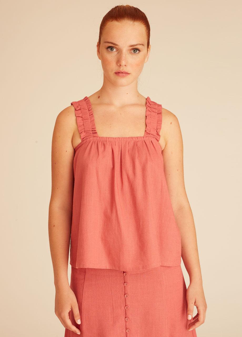 pepaloves LINEN TOP PINK Promoción por tiempo limitado