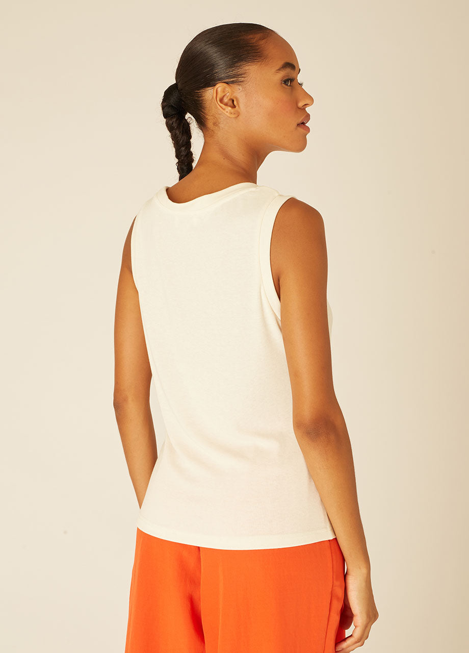pepaloves KNITTED TANK TOP CREAM Ahorra y exporta