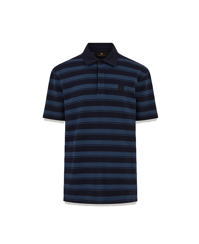 ﻿spezial madrid Belstaff River Cotton Pique Insignia Blue & Dark Ink
