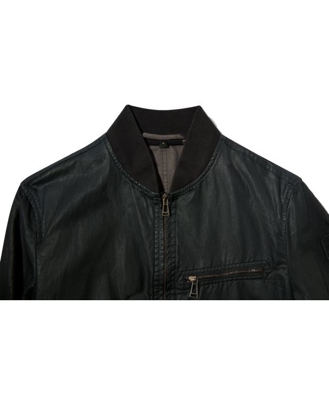 spezial madrid Belstaff Vantage Uniform Coated Linen Washed Black & Dark Smoke Grey Tienda