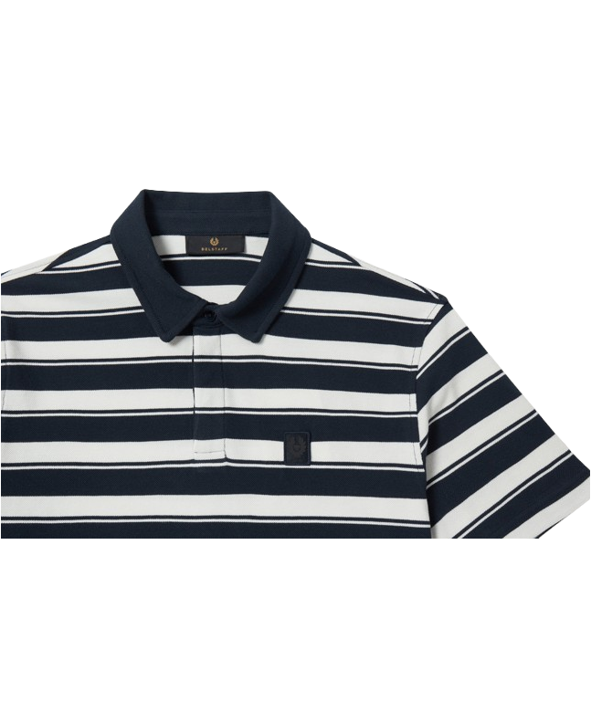 spezial madrid Belstaff River Cotton Pique Dark Ink & Natural Tienda
