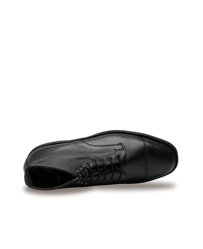 spezial madrid Sanders Florence Cap Derby Boot Black Grain Liquidación
