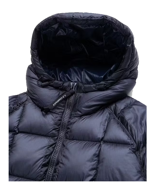 spezial madrid C.P. Company Kids D.D. Shell Ripstop Hooded Down Jacket Blue Tienda de fábrica