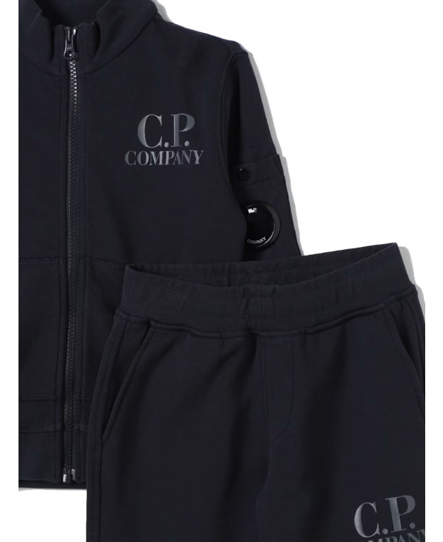 spezial madrid C.P. Company Tracksuit Fleece Zipped Sweatshirt Total Eclipse Limitado a 3 días