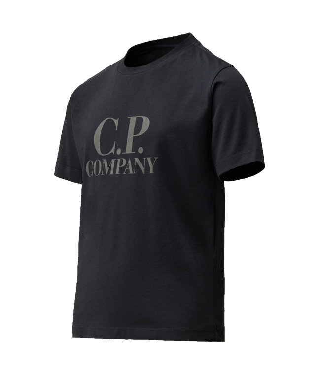 spezial madrid C.P. Company Kids Cotton Jersey 30/1 Goggle Tee Total Eclipse Ofertas de temporada