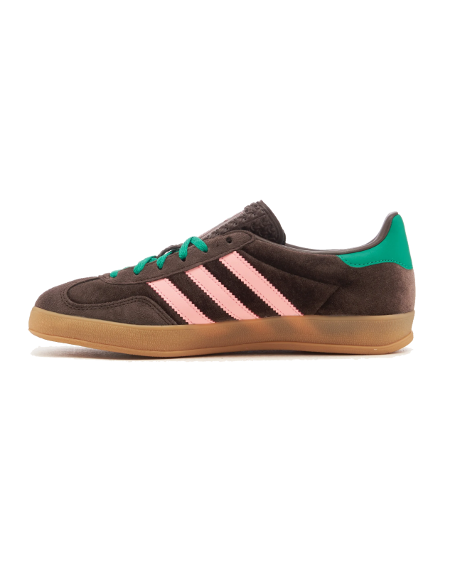 spezial madrid Adidas Gazelle Indoor Dark Brown Glow Pink & Court Green Grandes ahorros