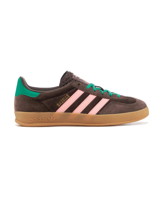spezial madrid Adidas Gazelle Indoor Dark Brown Glow Pink & Court Green Grandes ahorros