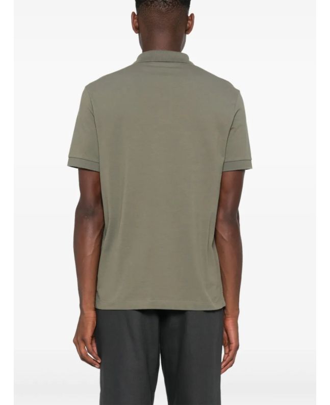 spezial madrid Stone Island 2SC17 Stretch Pique Polo Shirt Olive Oferta especial