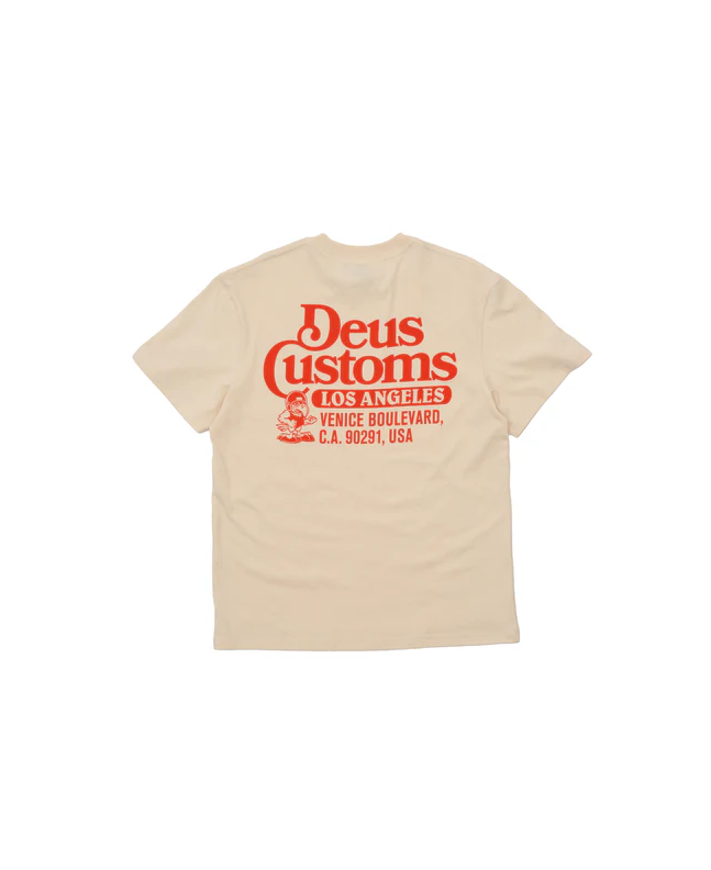 spezial madrid Deus Ex Machina Raptor Tee Dirty White ÚLTIMAS EDICIONES