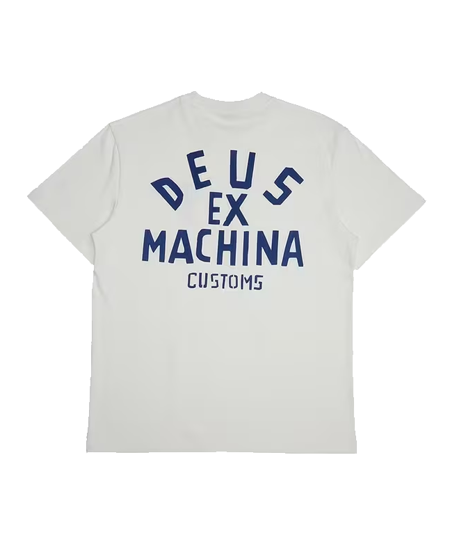 spezial madrid Deus Ex Machina Pisstin Tee Vintage White Último día
