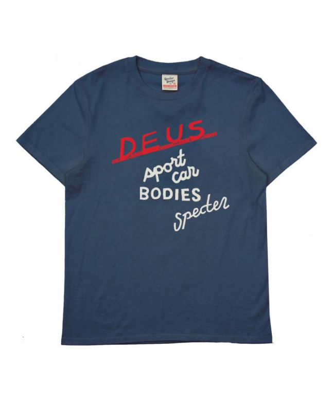 spezial madrid Deus Ex Machina Specter Workshop Tee Azure Navy