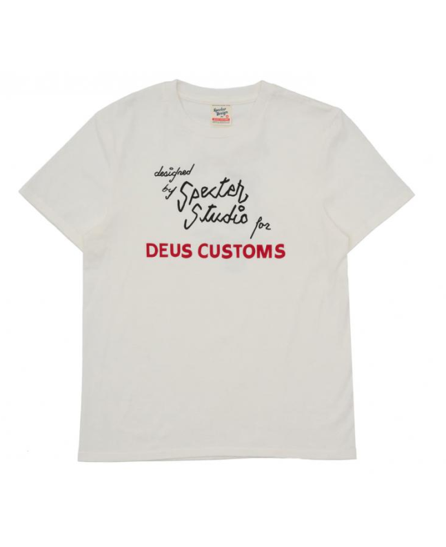 spezial madrid Deus Ex Machina Specter Rare Birds Tee Pristine White & Novoid Plus