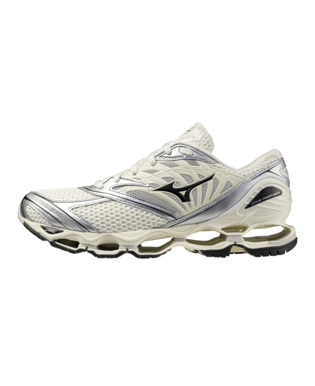 spezial madrid Mizuno Wave Prophecy LS Pristine Black & Silver Oferta especial de fábrica