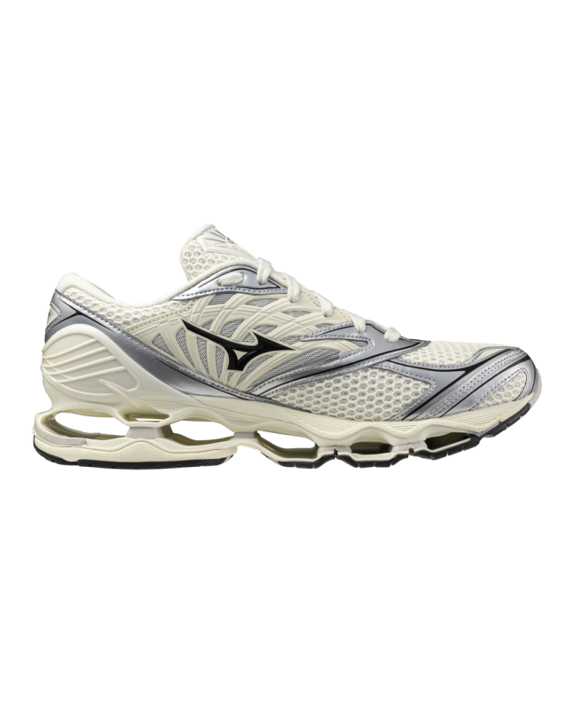 spezial madrid Mizuno Wave Prophecy LS Pristine Black & Silver Oferta especial de fábrica