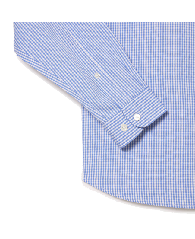 spezial madrid Lacoste Regular Fit Checked Cotton Shirt White & Blue Libre de impuestos