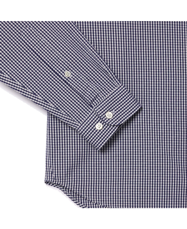 spezial madrid Lacoste Regular Fit Checked Cotton Shirt White & Navy Blue Descuentos del mes