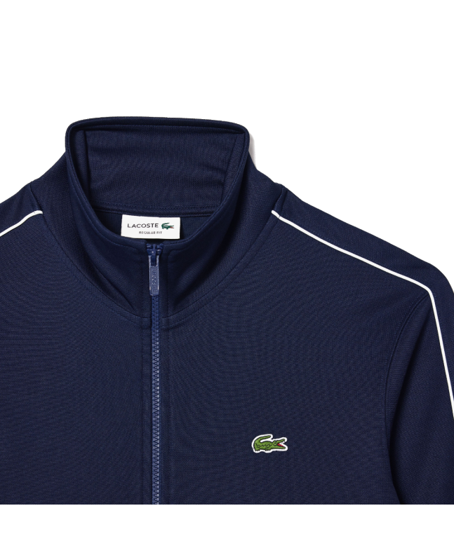 spezial madrid Lacoste Original Paris Pique Track Jacket Navy Blue Última moda
