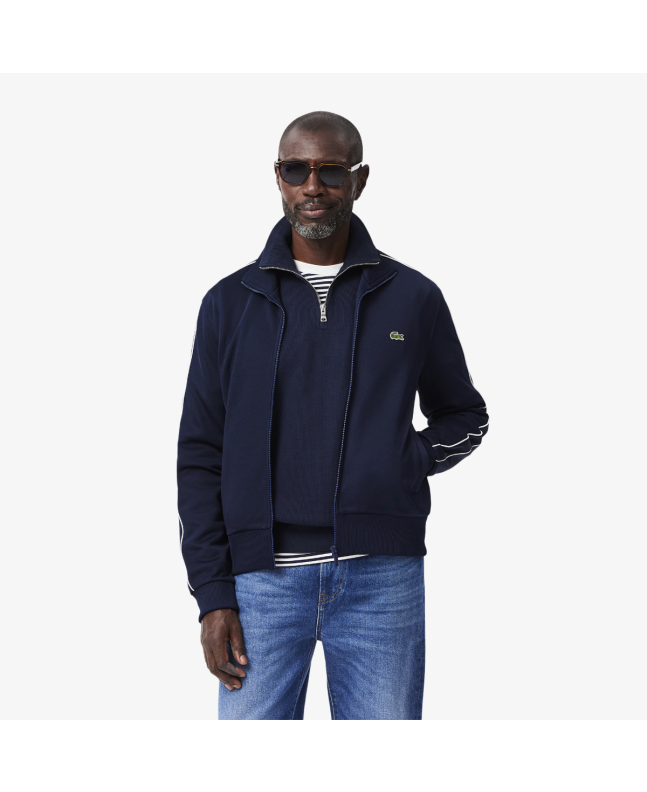 spezial madrid Lacoste Original Paris Pique Track Jacket Navy Blue Última moda