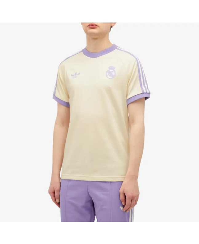spezial madrid Adidas Real Madrid CF 3S Tee Of White Wonder White & Magic Lilac Outlet