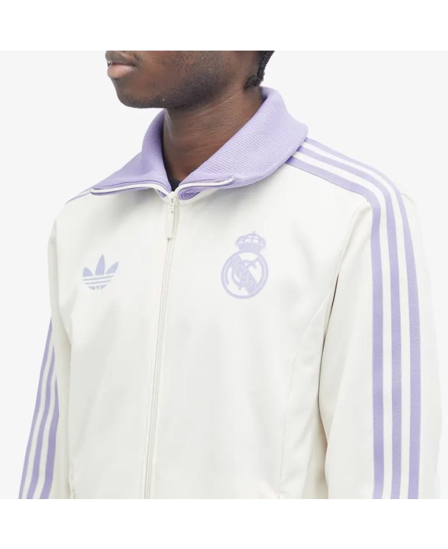 spezial madrid Adidas Real Madrid CF OG Track Top Wonder White & Magic Lilac Outlet online