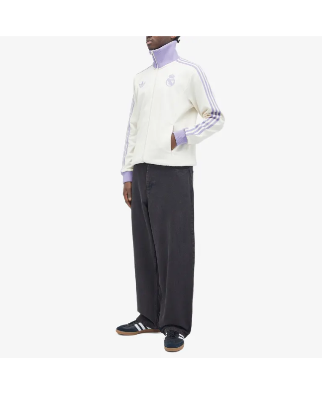spezial madrid Adidas Real Madrid CF OG Track Top Wonder White & Magic Lilac Outlet online