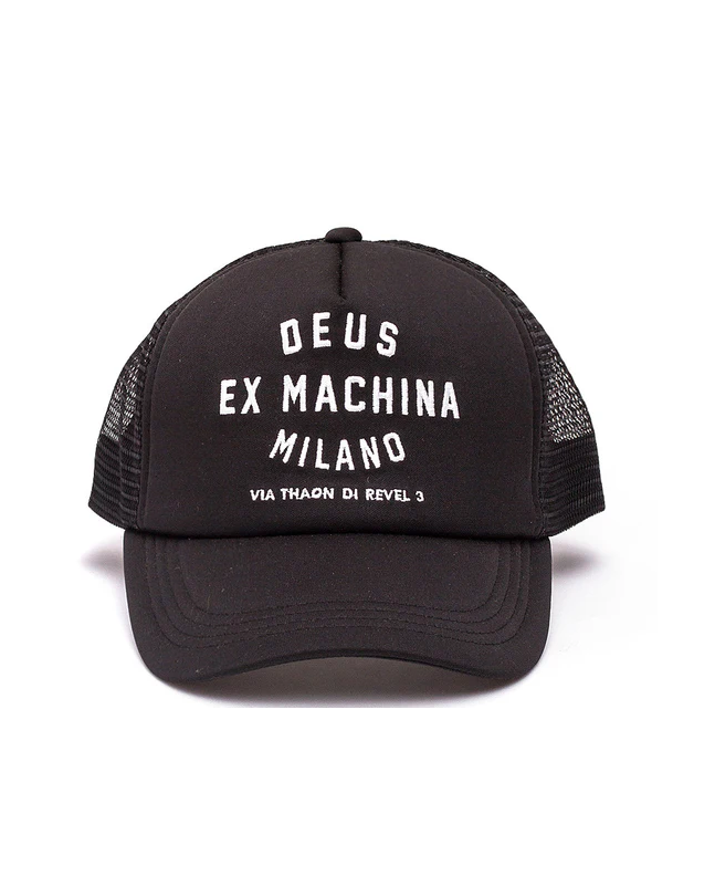spezial madrid Deus Ex Machina Milano Address Trucker Black Oferta exclusiva