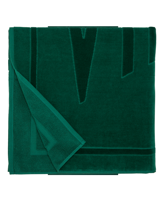 spezial madrid Vilebrequin Beach Towel Solid Ivy Green Última moda