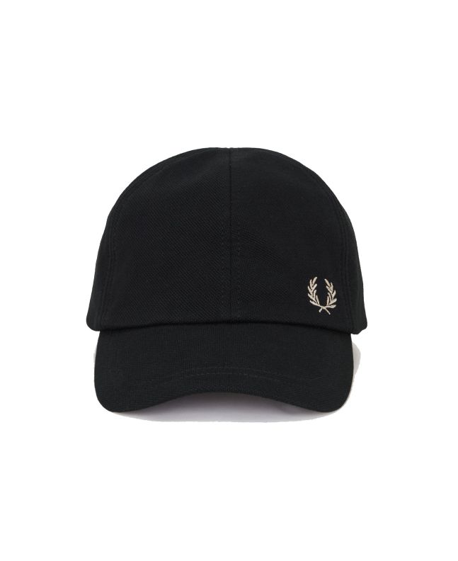 spezial madrid Fred Perry Classic Pique Cap Black & Warm Stone Rebajas