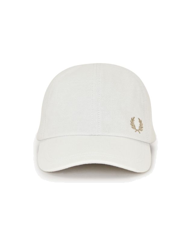 spezial madrid Fred Perry Classic Pique Cap Snow White & Warm Stone Ofertas
