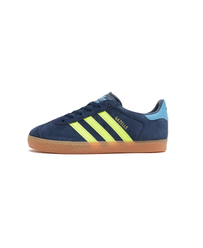 spezial madrid Adidas Gazelle OG Junior Night Indigo Solar Yellow & Light Blue Venta caliente