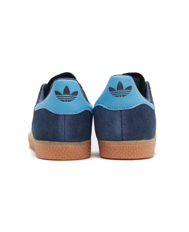 spezial madrid Adidas Gazelle OG Junior Night Indigo Solar Yellow & Light Blue Venta caliente