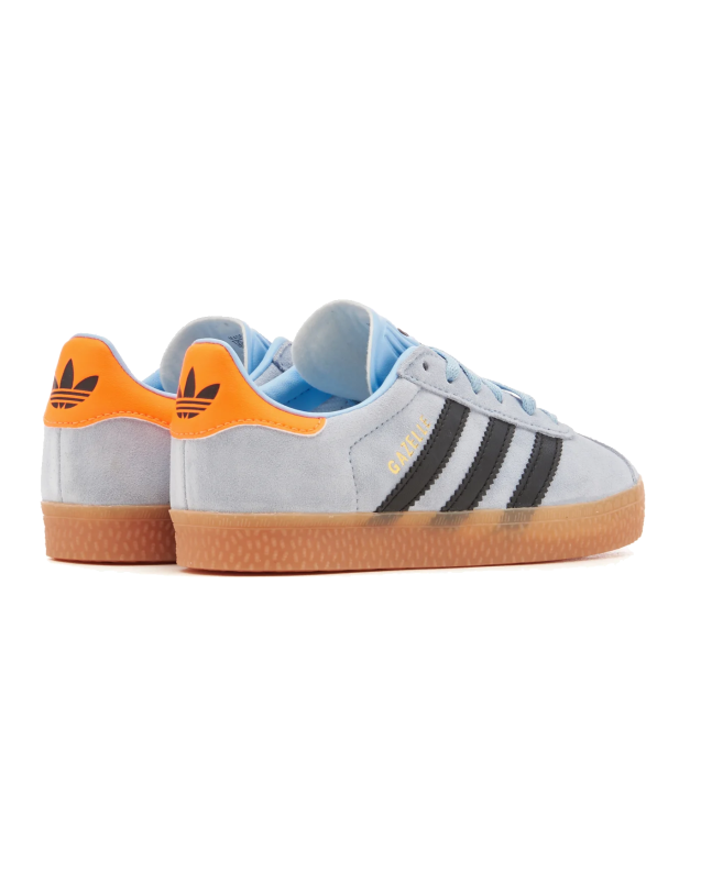 spezial madrid Adidas Gazelle OG Junior Clear Sky Core Black & Solar Orange Rebajas de fábrica