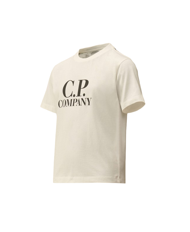 spezial madrid C.P. Company Kids Cotton Jersey 30/1 Goggle Tee Gauze White Rebajas online