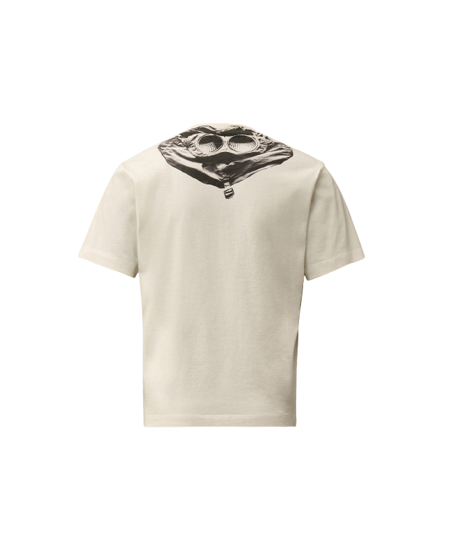 spezial madrid C.P. Company Kids Cotton Jersey 30/1 Goggle Tee Gauze White Rebajas online