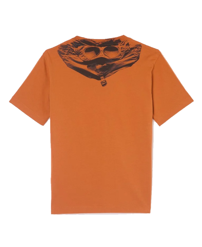 spezial madrid C.P. Company Kids Cotton Jersey 30/1 Goggle Tee Orange Rust Rebajas top