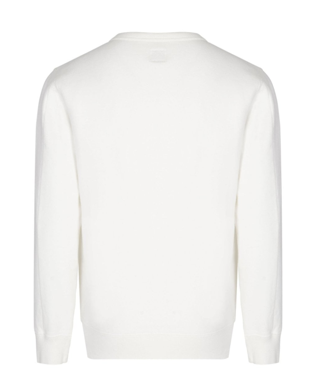 spezial madrid C.P Company Kids Diagonal Fleece Logo Crew Neck Sweatshirt Gauze White Últimos 3 días