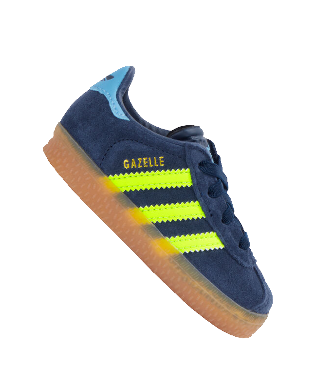 spezial madrid Adidas Gazelle OG Junior Night Indigo Solar Yellow & Light Blue Precio de fábrica