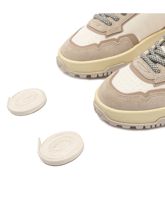 spezial madrid Aytry Wildpace Low Suede Sneakers Nabuk White & Sand Liquidación