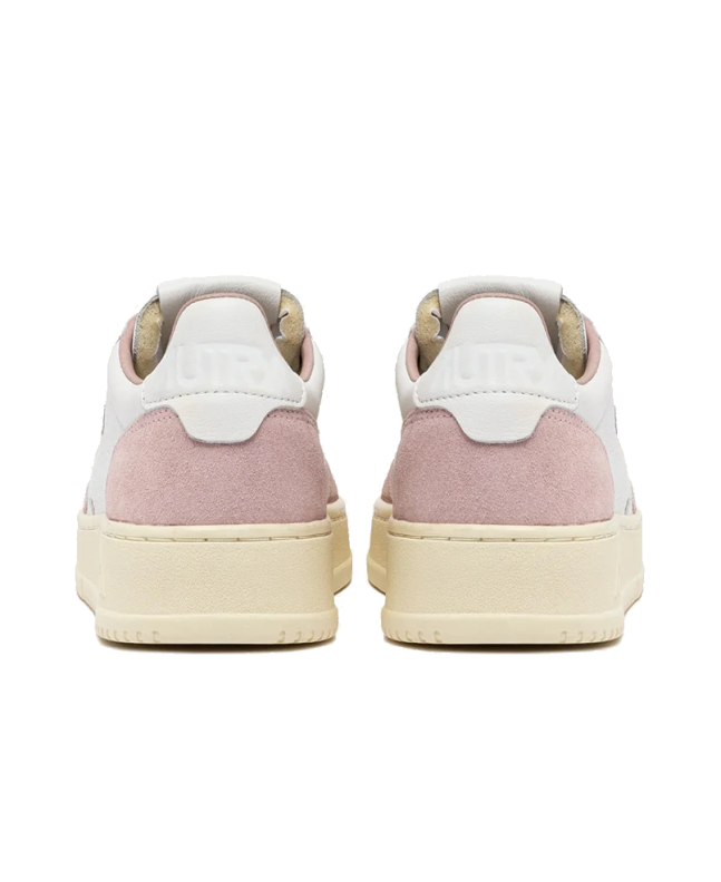 spezial madrid Autry Medalist Low Suede Leather Sneaker Suede White & Powder Tienda de fábrica