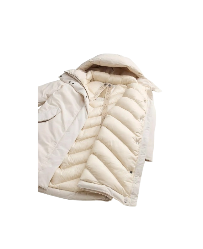 spezial madrid Woolrich W´s Luxury Cocoon Parka Milky Cream Descuentos del mes