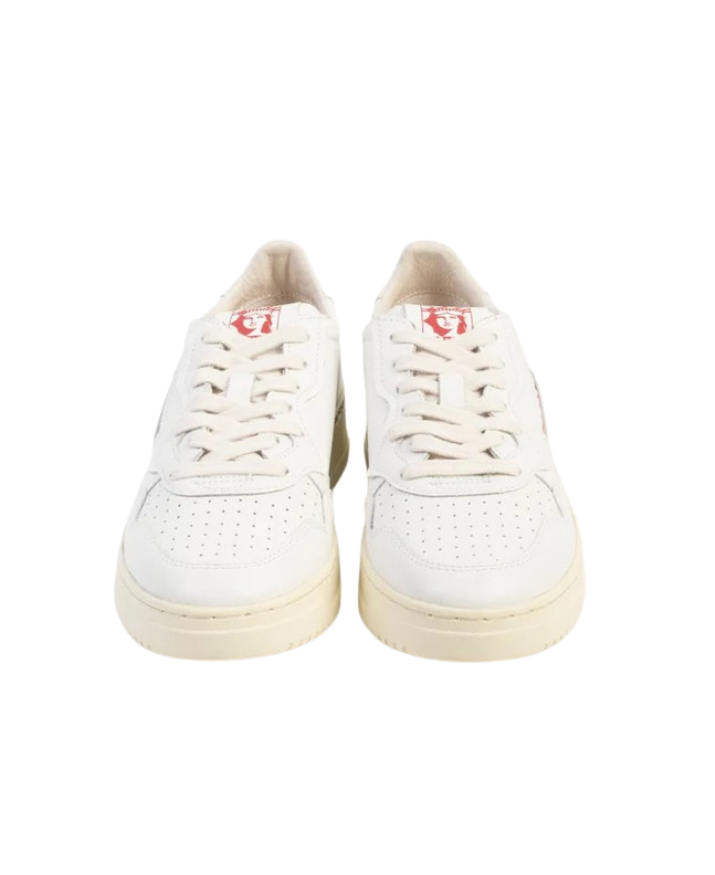 spezial madrid Autry Medalist Low Leather Sneakers Statue Of Liberty Logo White & Red Devoluciones gratuitas