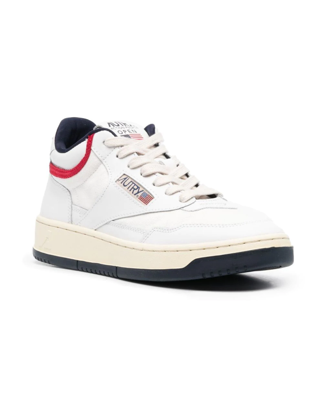 spezial madrid Autry Open Mid Up Laces White & Blue Tienda
