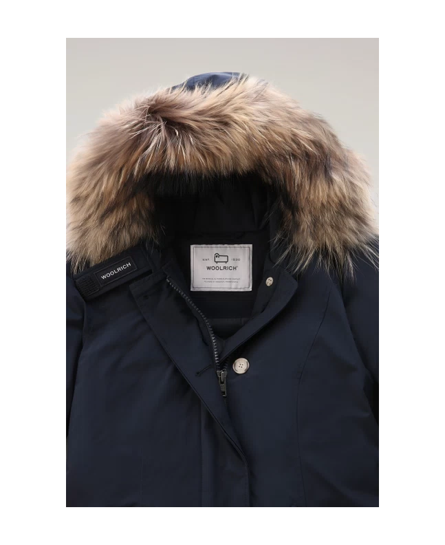 spezial madrid Woolrich W´s Luxury Arctic Parka Melton Blue Envío gratis
