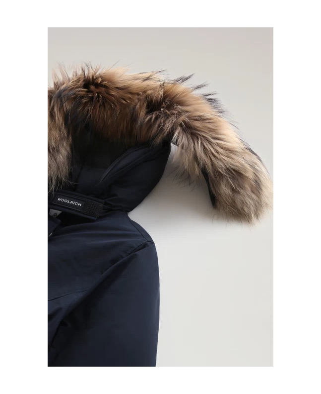 spezial madrid Woolrich W´s Luxury Arctic Parka Melton Blue Envío gratis