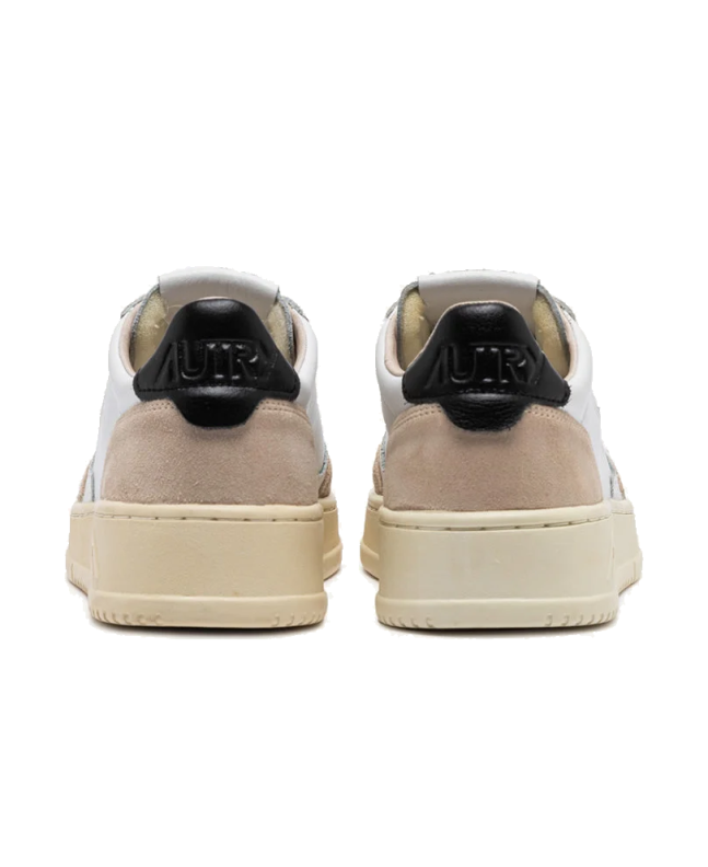 spezial madrid Autry Medalist Low Suede Leather Sneaker White Beige Suede & Black Promoción trimestral