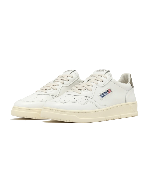 spezial madrid Autry Medalist Low Leather Sneakers White & Covert Green