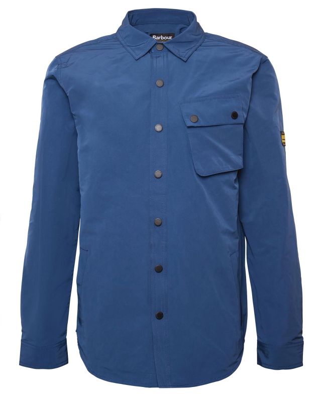 spezial madrid Barbour International Control Overshirt Washed Cobalt En oferta