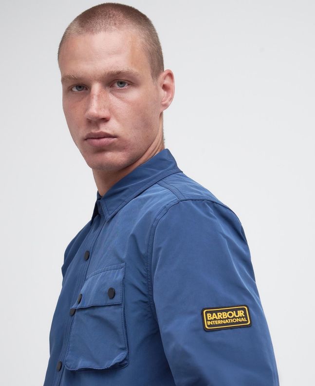 spezial madrid Barbour International Control Overshirt Washed Cobalt En oferta